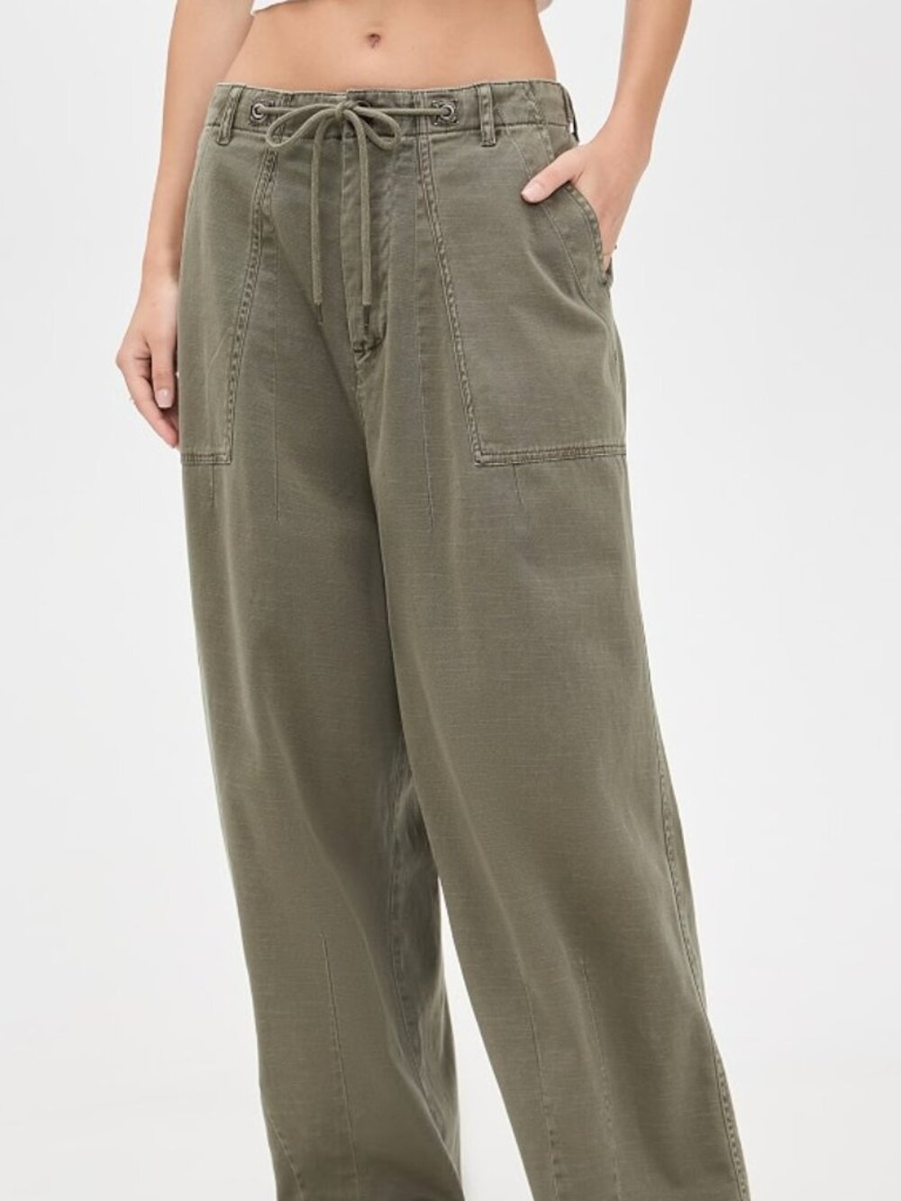 Brand New W/Tags James Perse Super Chic Deep Blue Oversized Utility Pants